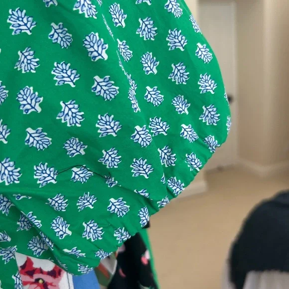 JCrew Factory Green Floral Dress - Picture 5 of 6